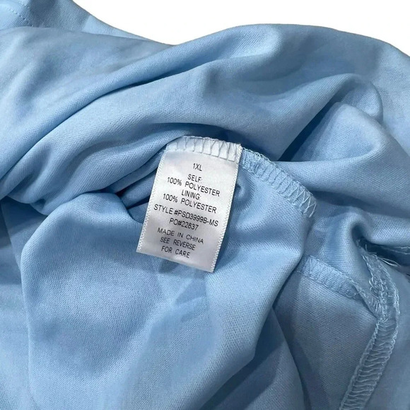 Lena & Lou Elena Light Blue Midi Tier Cottagecore Lace Dress 1X - Picture 8 of 8